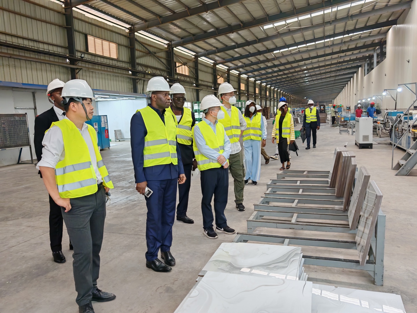 Governor of the BEAC Leads Delegation to Inspect Twyford International’s Cameroon Ceramic Factory
